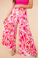 Load image into Gallery viewer, Boho Abstract Floral Print Wide Leg Pants
