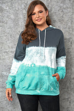 Load image into Gallery viewer, Gray Gradient Colorblock Pullover Hoodie
