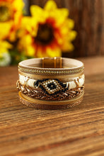 Load image into Gallery viewer, Multicolour Rhinestone Beaded Magnetic Buckle Bracelet
