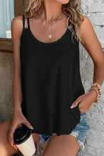Load image into Gallery viewer, Eyelet Strappy Scoop-Neck Tank Top
