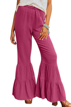 Load image into Gallery viewer, Textured High Waist Ruffled Bell Bottom Pants
