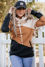 Load image into Gallery viewer, Khaki Colorblock Pocketed Hoodie
