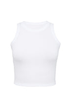 Load image into Gallery viewer, White Fashion Bodycon Tight Ribbed Tank Top
