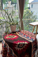 Load image into Gallery viewer, Ruby Western Pattern Tasseled Large Blanket 160*130cm
