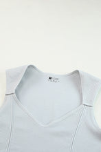 Load image into Gallery viewer, Joint Straps Sleeveless Ribbed Gym Top
