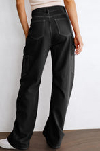 Load image into Gallery viewer, High Waist Straight Leg Cargo Pants with Pockets
