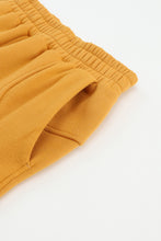 Load image into Gallery viewer, Yellow Half Zip Sweatshirt and Sweatpants Sports Set
