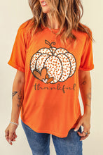 Load image into Gallery viewer, Orange Leopard Pumpkin Graphic Tee
