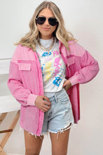 Load image into Gallery viewer, Rose Mineral Washed Cotton Shacket
