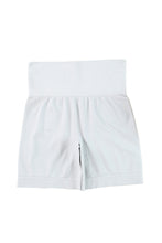 Load image into Gallery viewer, Ribbed Elastic High Waist Seamless Sports Shorts
