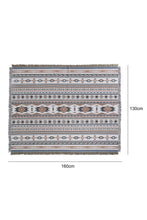 Load image into Gallery viewer, Bright White Western Pattern Tasseled Large Blanket 160*130cm
