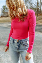 Load image into Gallery viewer, Ribbed Knit High Neck Long Sleeve Top

