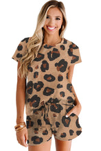 Load image into Gallery viewer, Pocket Short Sleeve Drawstring Lounge Set
