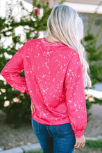 Load image into Gallery viewer, Rose Tie Dye Long Sleeve Pullover Sweatshirt
