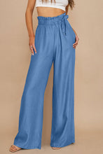 Load image into Gallery viewer, High Waist Pocketed Wide Leg Tencel Jeans
