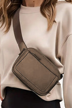 Load image into Gallery viewer, Desert Palm Minimalist Multi-zipped Crossbody Bag
