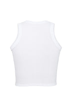 Load image into Gallery viewer, White Fashion Bodycon Tight Ribbed Tank Top
