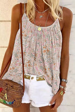 Load image into Gallery viewer, Boho Floral Print Spaghetti Straps Tank Top

