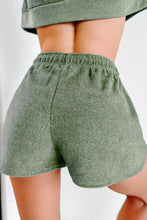 Load image into Gallery viewer, Green Fleece Two-piece Cropped Pullover and Shorts Set
