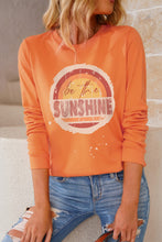 Load image into Gallery viewer, be the SUNSHINE Graphic Print Long Sleeve Top
