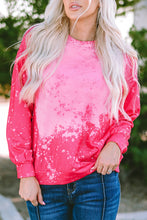 Load image into Gallery viewer, Rose Tie Dye Long Sleeve Pullover Sweatshirt
