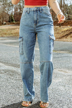 Load image into Gallery viewer, Cool Cargo Style Wide Leg Jeans
