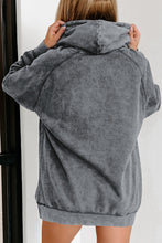 Load image into Gallery viewer, Gray Mineral Wash Kangaroo Pocket Drawstring Pullover Hoodie
