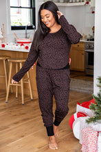 Load image into Gallery viewer, Leopard Plus Size Long Sleeve Pants Outfit
