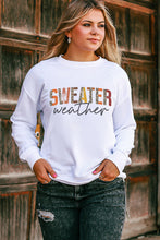 Load image into Gallery viewer, White Sweater Weather Vibrant Monogram Sweatshirt
