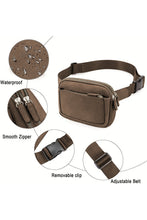 Load image into Gallery viewer, Desert Palm Minimalist Multi-zipped Crossbody Bag
