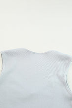 Load image into Gallery viewer, Joint Straps Sleeveless Ribbed Gym Top
