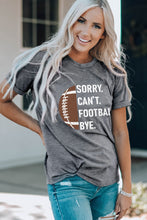 Load image into Gallery viewer, Gray American Football Graphic Casual T Shirt
