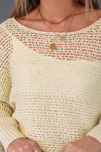 Load image into Gallery viewer, Sheer Openwork Knit Sweater
