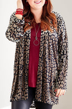 Load image into Gallery viewer, Leopard Print Open Front Plus Size Cardigan
