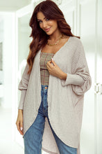 Load image into Gallery viewer, Parchment Bat Sleeve Wide Ribbed Knit Cardigan
