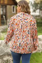 Load image into Gallery viewer, Multicolour  Abstract Print Western Fashion Plus Size Shirt
