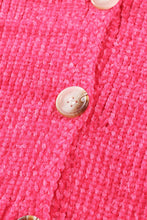 Load image into Gallery viewer, Rose Buttons Front Pocketed Sweater Cardigan
