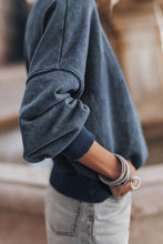 Load image into Gallery viewer, Drop Shoulder Crew Neck Pullover Sweatshirt
