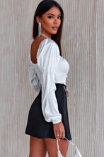 Load image into Gallery viewer, Square Neck Drawstring Pleated High Waist Bodysuit
