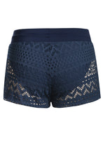 Load image into Gallery viewer, Lace Shorts Attached Swim Bottom
