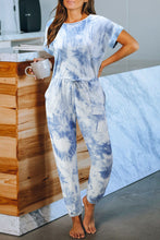 Load image into Gallery viewer, Pocketed Tie-dye Knit Jumpsuit
