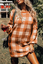 Load image into Gallery viewer, Plaid Sweater Dress
