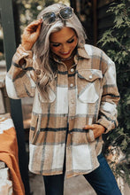 Load image into Gallery viewer, Button-up Pocket Long Sleeve Plaid Shacket
