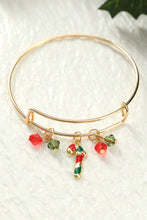 Load image into Gallery viewer, Christmas Candy Cane Beading Pendant Bracelet
