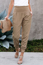 Load image into Gallery viewer, Khaki Pocketed Casual Joggers
