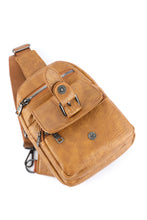 Load image into Gallery viewer, Khaki Vintage Multi Pockets Sling Bag
