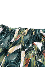 Load image into Gallery viewer, Leaves Print Drawstring Casual Elastic Waist Pocketed Shorts
