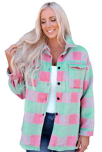 Load image into Gallery viewer, Plaid PatternÂ Oversized Shacket
