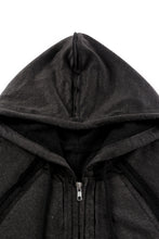 Load image into Gallery viewer, Solid Color Oversized Zip Up Hoodie with Pockets
