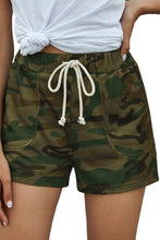 Load image into Gallery viewer, Camouflage Drawstring Casual Shorts
